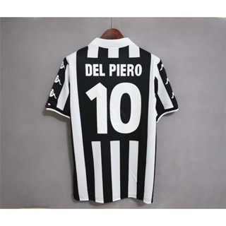 เสื้อกีฬาแขนสั้น ลายทีมชาติฟุตบอล Juventus ZIDANE DEL PIERO 99-00 ชุดเหย้า คุณภาพดี สไตล์เรโทร