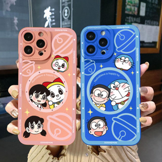 เคสโทรศัพท์มือถือ ขอบสี่เหลี่ยม ป้องกันเต็มเครื่อง ลายการ์ตูนโดราเอมอน โนบิตะ โนบิ โนบิ ชิสุกะ สําหรับ Samsung Galaxy S22 Plus Note 20 Ultra S21 FE S20