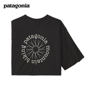 เสื้อยืด ผ้าฝ้ายแท้ พิมพ์ลายการ์ตูน Patagonias แฟชั่นยอดนิยม