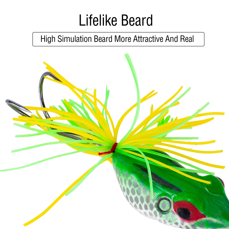 เหยื่อตกปลา รูปกบ 3D 13.5 ซม. 9 กรัม พร้อมตะขอคู่ 1 ชิ้น - รูปที่ 3