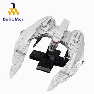 Buildmoc Space Battlestar Galactica บล็อคตัวต่อโมเดลเครื่องบินรบ MK II ของเล่นสําหรับเด็ก และผู้ใหญ่ 670 ชิ้น