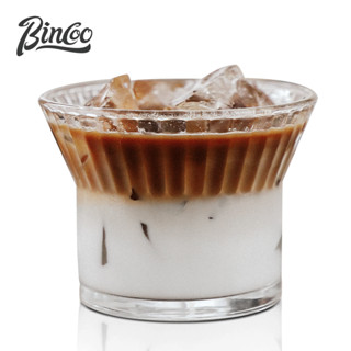 Bincoo แก้วกาแฟ ลาเต้ ลายดอกไม้ สร้างสรรค์ ขนาด 210 มล. สําหรับครัวเรือน สํานักงาน