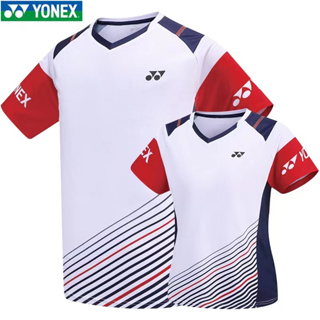 Yonex ใหม่ เสื้อกีฬาแบดมินตัน แขนสั้น ระบายอากาศ แห้งเร็ว ใส่สบาย สไตล์เกาหลี สําหรับผู้ชาย และผู้หญิง 2023