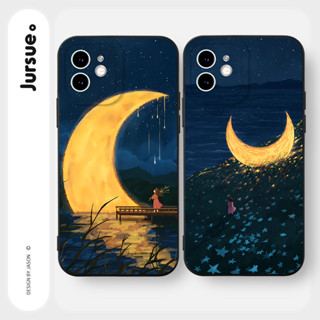 JURSUE เคสไอโฟน เคสซิลิโคนนุ่มกันกระแทกน่ารักตลก เคสโทรศัพท์ Compatible for iPhone 15 14 13 12 11 Pro Max SE 2020 X XR XS 8 7 6 6S Plus พลัส Y3278