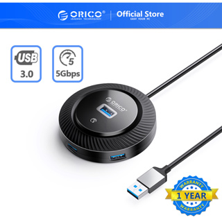 Orico อะแดปเตอร์ฮับ USB 3.0 พร้อมพอร์ตพาวเวอร์ Type C 5Gbps ความเร็วสูง หลายช่อง OTG สําหรับคอมพิวเตอร์ PC Macbook Pro(YK3)