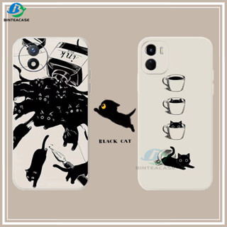 เคสซิลิโคน ลายแมว สําหรับ VIVO Y27 Y36 Y02 V25 V25E Y16 Y35 Y33S Y21T Y21S Y33S Y22 Y91C Y1S Y85 V9 Y11 Y12i Y12 Y15 Y17 Y12S Y12A Y15S Y15A Y31 S1 Pro V21E V23E V19