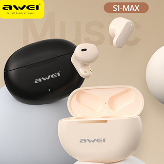 Awei S1 MAX TWS หูฟังสเตอริโอไร้สาย บลูทูธ 5.3 ควบคุมสัมผัส ตัดเสียงรบกวน ความล่าช้าต่ํา สําหรับเล่นเกม