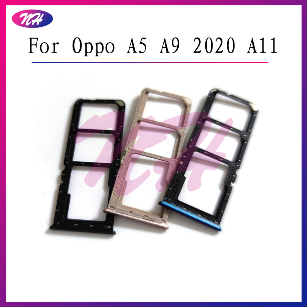สําหรับOppo A5 2020 / A9 2020 / A11 / A11Xซิมการ์ดถาดใส่อะแดปเตอร์ซ็อกเก็ตอะไหล่ซ่อม