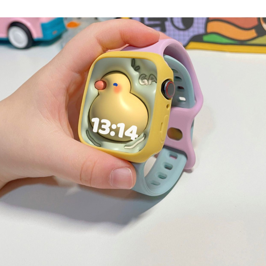 สายนาฬิกาข้อมือซิลิโคน แบบเปลี่ยน สําหรับ Compatible for Watch สาย Series 10 9 8 7 6 5 4 3 2 1 SE SE2 Ultra Strap ขนาด 41 มม. 45 มม. 38 มม. 40 มม. 42 มม. 44 มม. 49 มม