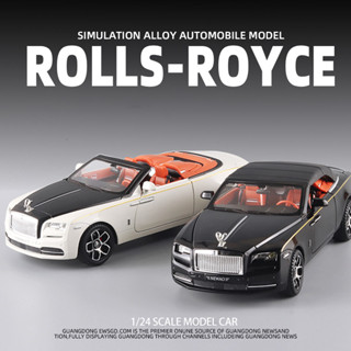 โมเดลรถยนต์ Diecast Car 1:24 Royce Dawn พร้อมเสียง และไฟ ของเล่นสําหรับเด็ก