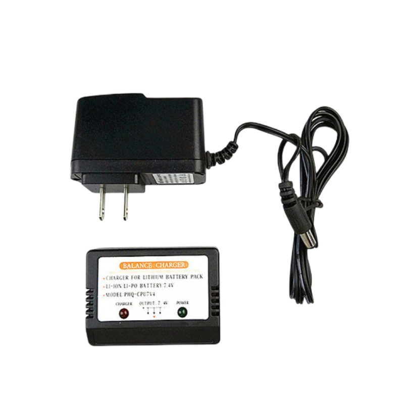 2-in-1 USB LiPo Balance Charger 7.4V 2S พร้อมจอแสดงผล LED - Fast Charging สําหรับ WLToys/Syma RC Dro