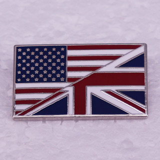 Usa UK United Kingdom เข็มกลัด รูปธงชาติอังกฤษ อเมริกัน เครื่องประดับ