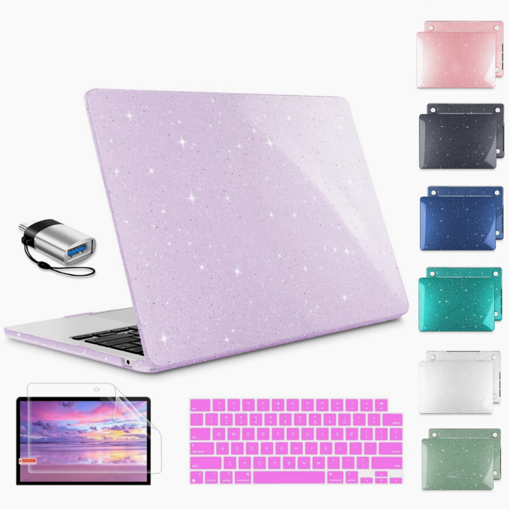 เคสแป้นพิมพ์ 4 in 1 สําหรับ MacBook 2025 M4 A3240 A3241 M3 Air 13 15 A3113 A2681 M2 A3114 A2941 2022 2023 M3 Pro 14 A2992 A2918 A2779 A2780 A2442 Pro 13 นิ้ว A2338 M1 A2337 2020 A2179 A2251