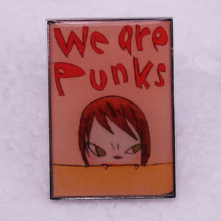 Yoshitomo NARA เข็มกลัดเคลือบ ลาย we Is punks เครื่องประดับแฟชั่น ของขวัญ