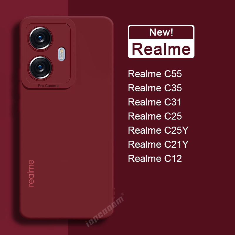 เคสซิลิโคนนิ่ม ป้องกันกล้อง สําหรับ Realme C55 C35 C31 C25 C12 C25Y C21Y