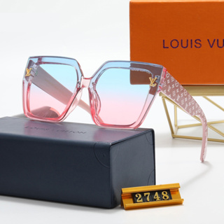 Lv2023 แว่นตากันแดดแฟชั่น เลนส์กระจกไล่โทนสี UV400 สําหรับผู้ชาย และผู้หญิง