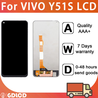 Vivo Y51s จอแสดงผล LCD หน้าจอสัมผัส Digitizer แบบเปลี่ยน