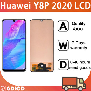 Huawei Y8P 2020 จอแสดงผล LCD หน้าจอสัมผัส Digitizer แบบเปลี่ยน