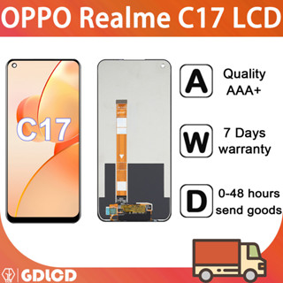 หน้าจอ Oppo Realme C17 RMX2101 อะไหล่หน้าจอสัมผัสดิจิทัล LCD แบบเปลี่ยน สําหรับ