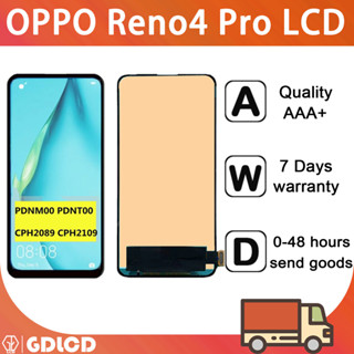 อะไหล่หน้าจอสัมผัสดิจิทัล LCD แบบเปลี่ยน สําหรับ OPPO Reno 4 Pro 5G PDNM00 CPH2089