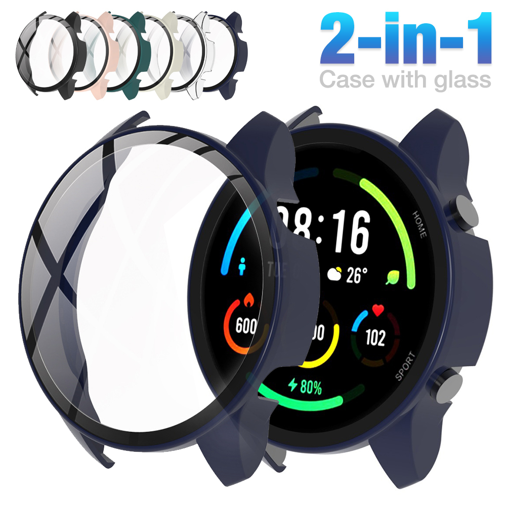 เคสกระจกกันรอยหน้าจอแข็งสําหรับ For Xiaomi Mi Watch Color เวอร์ชั่นสปอร์ต