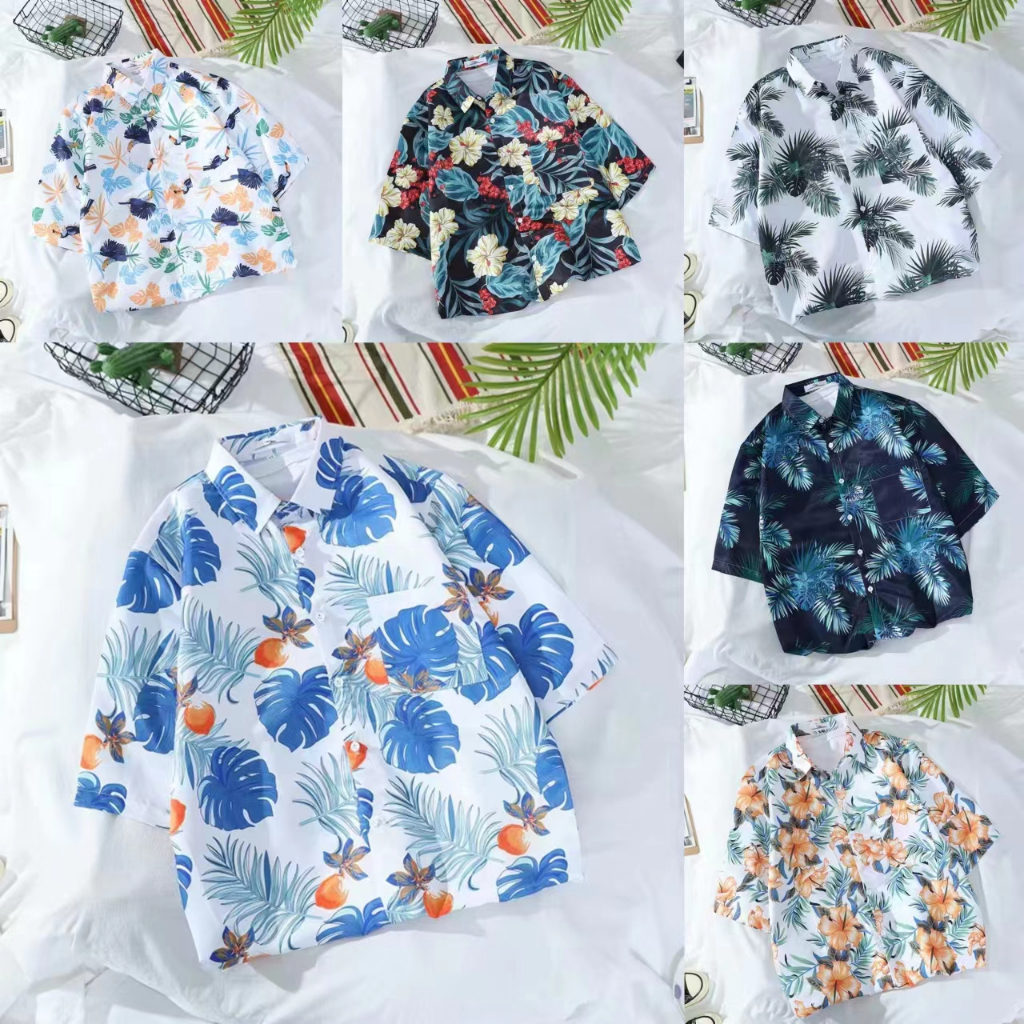 เสื้อเชิ้ตผู้ชาย เสื้อฮาวาย รุ่น 8959
