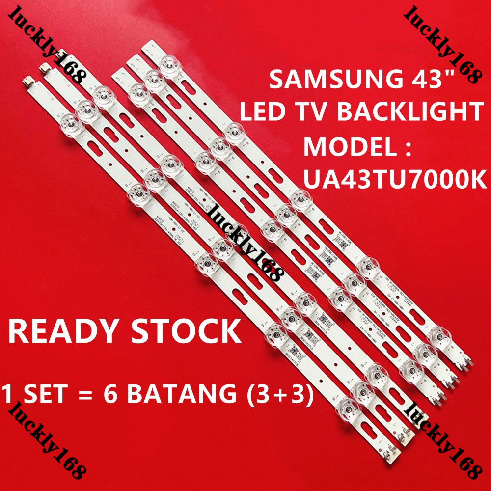 (ใหม่) โคมไฟแบ็คไลท์ทีวี LED UA43TU8000K UA43TU7000G UA43TU7000K UA43AU7000K UA43TU6900K SAMSUNG 43 