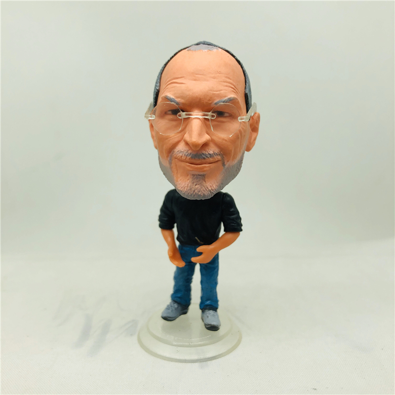 ตุ๊กตา Steve Jobs ขนาดเล็กที่สุดในโลก Mini ความสูง 7 ซม. สําหรับคอลเลกชันตกแต่ง