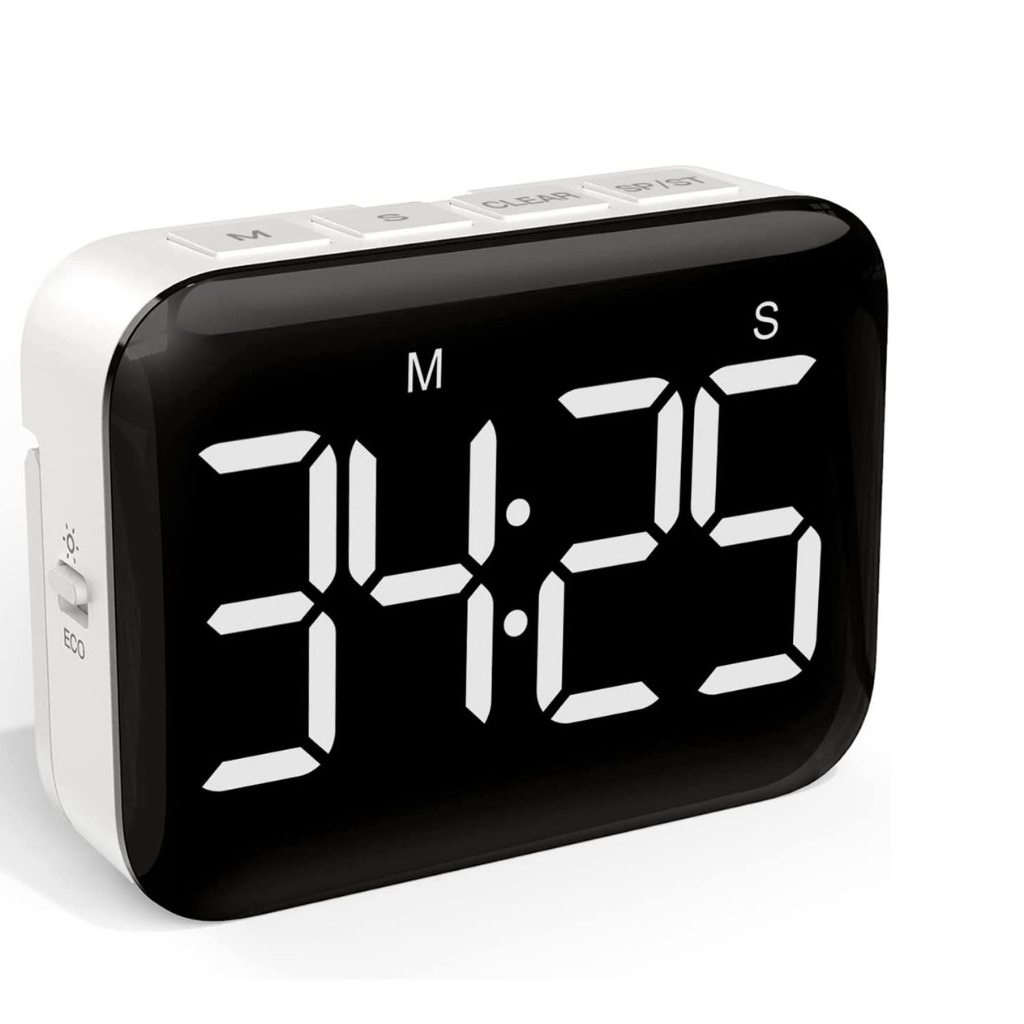 นาฬิกาจับเวลาดิจิทัล LED นับถอยหลัง สําหรับทําอาหาร เพื่อการเรียนรู้ การออกกําลังกาย Digital Kitchen Timer