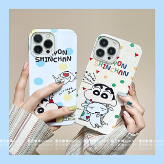 เคสโทรศัพท์มือถือแบบแข็ง ลายการ์ตูนชินจัง สําหรับ iphone 14 13 11 1