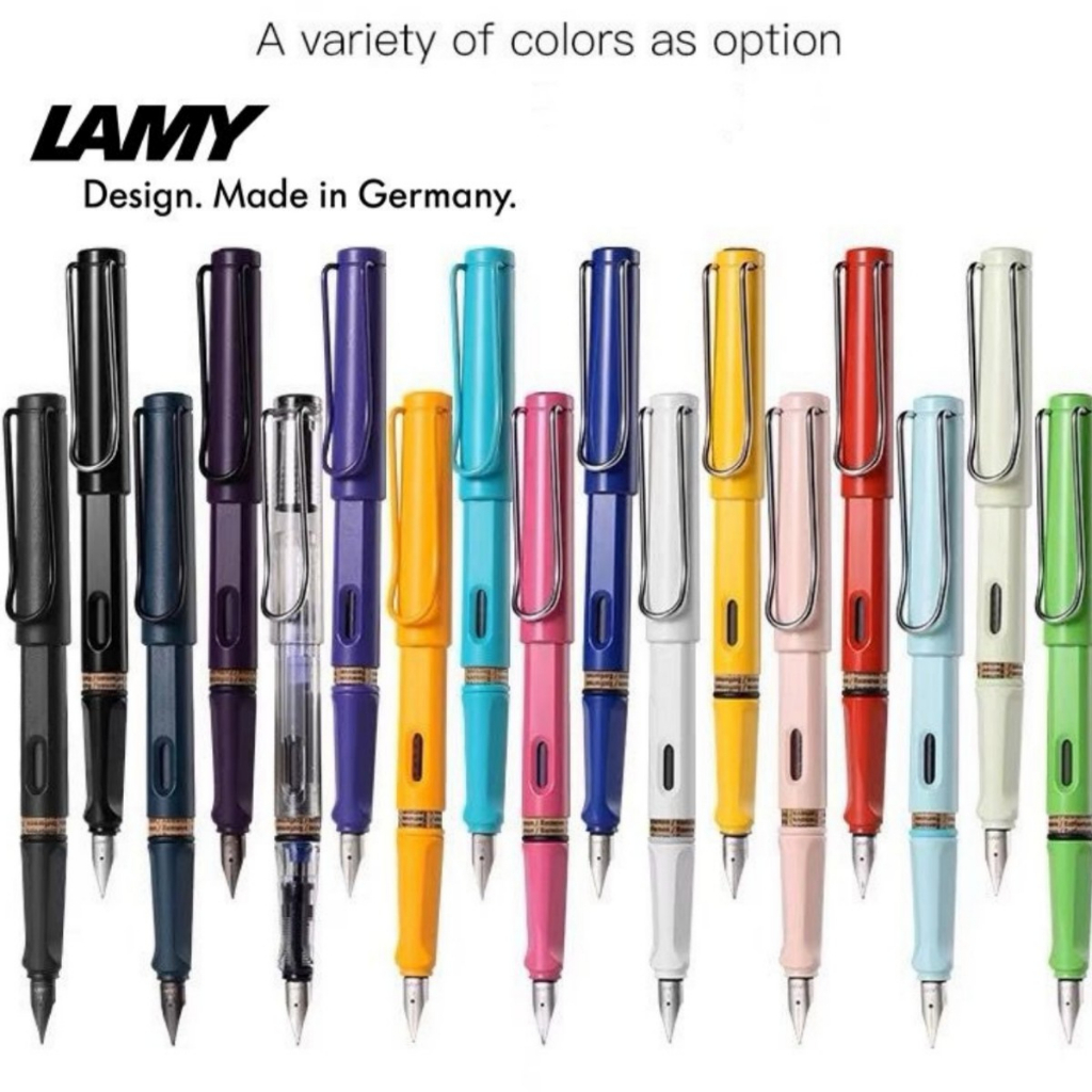 LAMY Safari Fountain Pen vs box พร้อมตลับหมึกฟรี สี Mutil F/EFtip