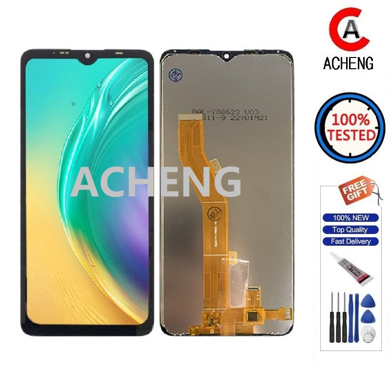 ACHENG สําหรับ Tecno Pop 4 BC2 Air BC1 Lite BC1S Pro BC3 LTE LCD Touch Screen Digitizer Replacement 