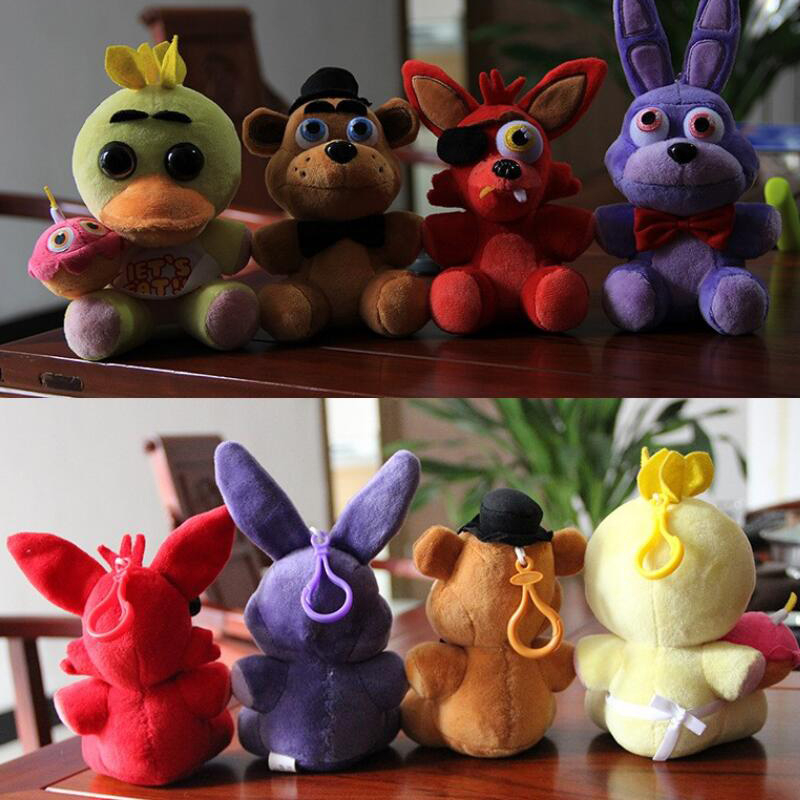 พวงกุญแจตุ๊กตายัดนุ่น รูปเกม Five Nights at Freddy's Freddy Bonnie Chica Foxy ขนาด 15 ซม. ของเล่นสําหรับเด็ก ของขวัญวันเกิด คริสต์มาส 1 ชิ้น