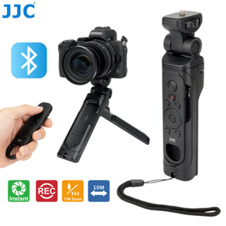 JJC TP-N1 บลูทูธไร้สาย Mini ขาตั้งกล้อง Hand Grip พร้อมรีโมทคอนโทรลที่ถอดออกได้ชัตเตอร์สำหรับ Nikon Z30 Z50 Z5 Z6II Z7II Z fc ZFC COOLPIX P950 A1000 B600 P1000, แทนที่ รีโมทคอนโทรล Nikon ML-L7