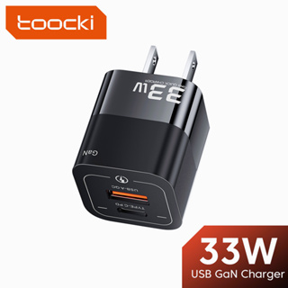 Toocki 33W GaN USB Typ C ที่ชาร์จเดินทาง PPS PD QC ชาร์จเร็ว 3.0 4.0 ชาร์จเร็ว