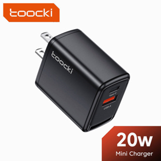 Toocki อะแดปเตอร์ชาร์จเร็ว PD 20W USB C PD4.0 3.0 QC3.0 USB คู่ สําหรับ Huawei Samsung