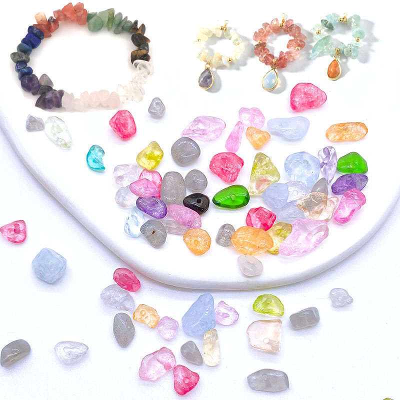 ลูกปัดหินธรรมชาติ 15 กรัม 5-8 มม. สําหรับทําเครื่องประดับ สร้อยคอ สร้อยข้อมือ DIY