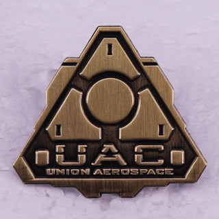 เข็มกลัด ลายโลโก้เกม Union Aerospace สไตล์วินเทจ สําหรับเก็บสะสม ของขวัญ