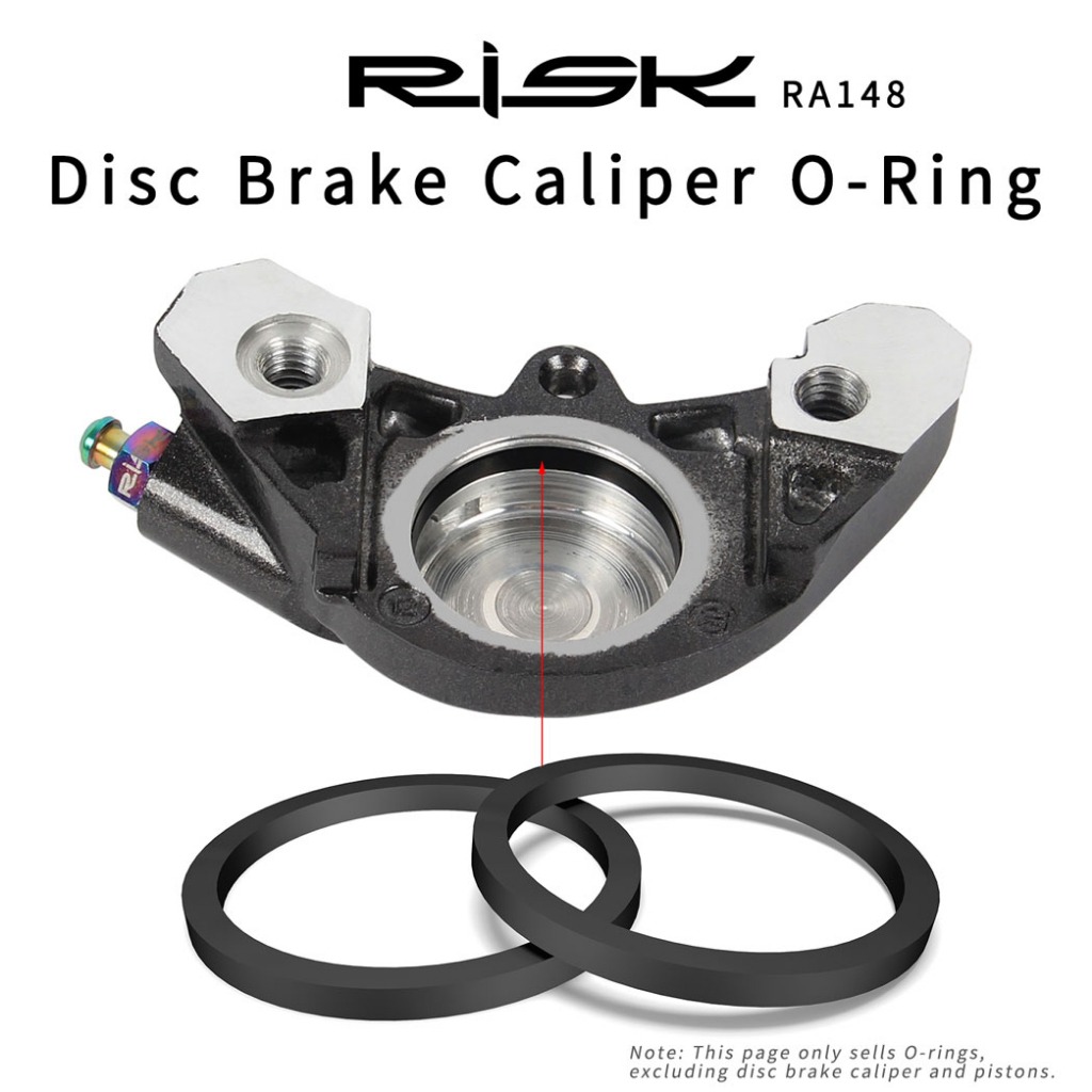 Risk 2pcs จักรยานเบรค Caliper ซีล MTB จักรยานเสือหมอบเบรคลูกสูบ O-แหวนสําหรับ SHIMANO SLX M7000 XT M