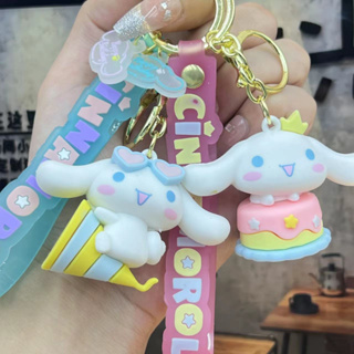 พวงกุญแจ จี้ตุ๊กตาการ์ตูน Cinnamon Dog Sanrio Melody สําหรับห้อยกระเป๋า