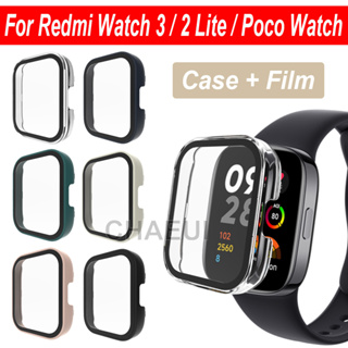 ฟิล์มกันรอยหน้าจอ PC เคสป้องกันเต็มรูปแบบ สําหรับ Redmi Watch 3 2 Lite Active / Poco Watch / Mi Watch Lite