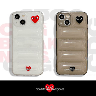 เคสโทรศัพท์มือถือแบบนิ่ม ใส ลายการ์ตูนโลโก้ CDG น่ารัก เรียบง่าย สําหรับ iPhone14 14pro 14promax iPhone13 13pro 13promax iPhone12 12pro 12promax iPhone11 11promax x xs xr