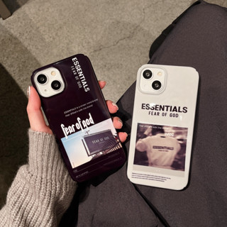 เคสโทรศัพท์มือถือแบบแข็ง ลายการ์ตูนโลโก้ FOG ESSENTIALS แฟชั่นสตรีท สําหรับ iPhone14 14pro 14promax iPhone13 13pro 13promax iPhone12 12pro 12promax iPhone11 11promax x xs xr