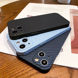เคสโทรศัพท์มือถือ แบบแข็ง คาร์บอนไฟเบอร์ สําหรับ iPhone 14 Pro Max 13 Pro Max 12 Pro Max
