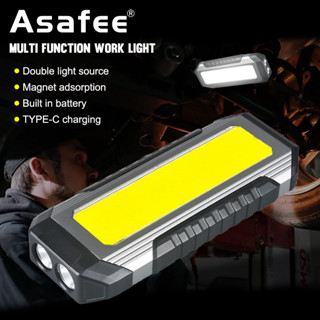 Asafee K586 ไฟฉาย 100LM XPG+COB Type-C 7 โหมด กันน้ํา สําหรับตั้งแคมป์ อ่านหนังสือ