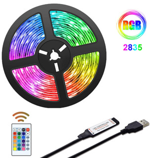 พร้อมส่ง แถบไฟ LED RGB 20 เมตร 24 คีย์ รีโมต SMD 5050 RGB 5 เมตร 10 เมตร 15 เมตร 20 เมตร Dc5V USB