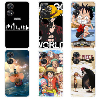 เคส Oppo Reno 8T Reno8 T 4G 5G A1 Pro Case การ์ตูน One Piece เคสซิลิโคน Soft TPU โทรศัพท์มือถือ Back เคส