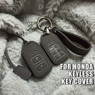 (Keyless)Honda ซองกุญแจ หนัง ฮอนด้า แจ๊ส ซิตี้ ซิวิค jazz gk city crv fc fk hybrid hatchback turbo 2018-2022 (2019 Civic fe 10th)  BRV Accord HRV Jazz Keyless