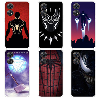 เคส Oppo Reno 8T Reno8 T 4G 5G A1 Pro Case การ์ตูน Marvel เคสซิลิโคน Soft TPU โทรศัพท์มือถือ Back เคส