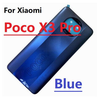 ใหม่ เคสแบตเตอรี่ ด้านหลัง พร้อมโลโก้ และกาว แบบเปลี่ยน สําหรับ Xiaomi POCO X3 Pro